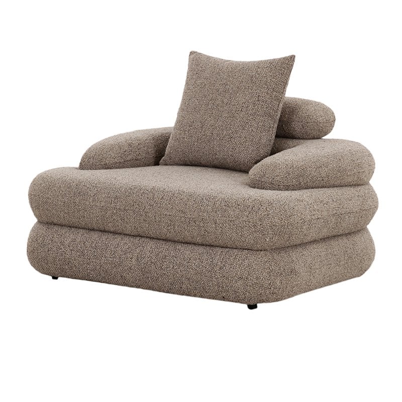 Fauteuil lounge Cairo Sable Boucle