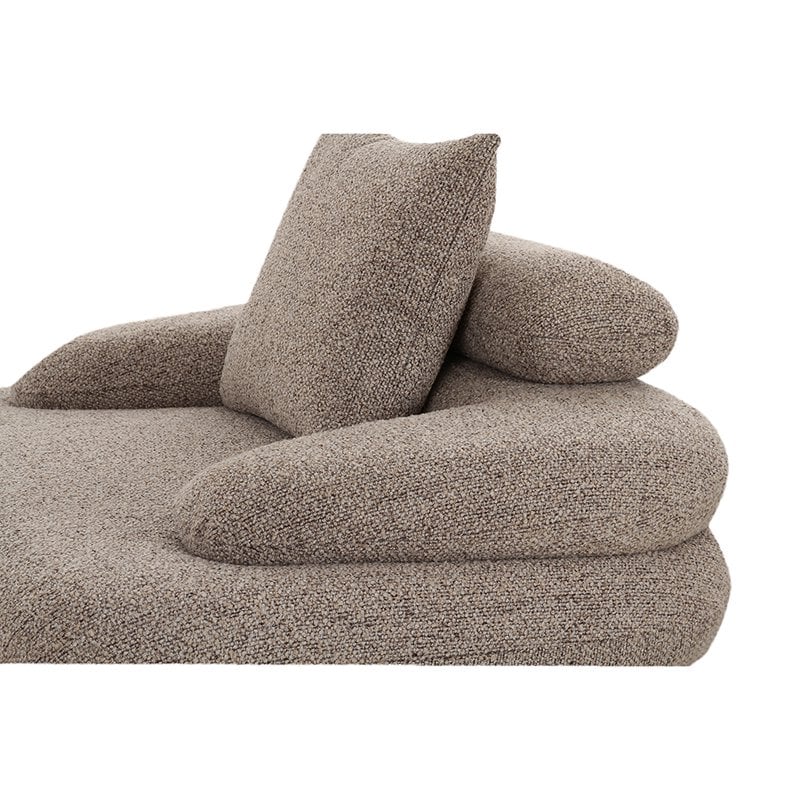Fauteuil lounge Cairo Sable Boucle