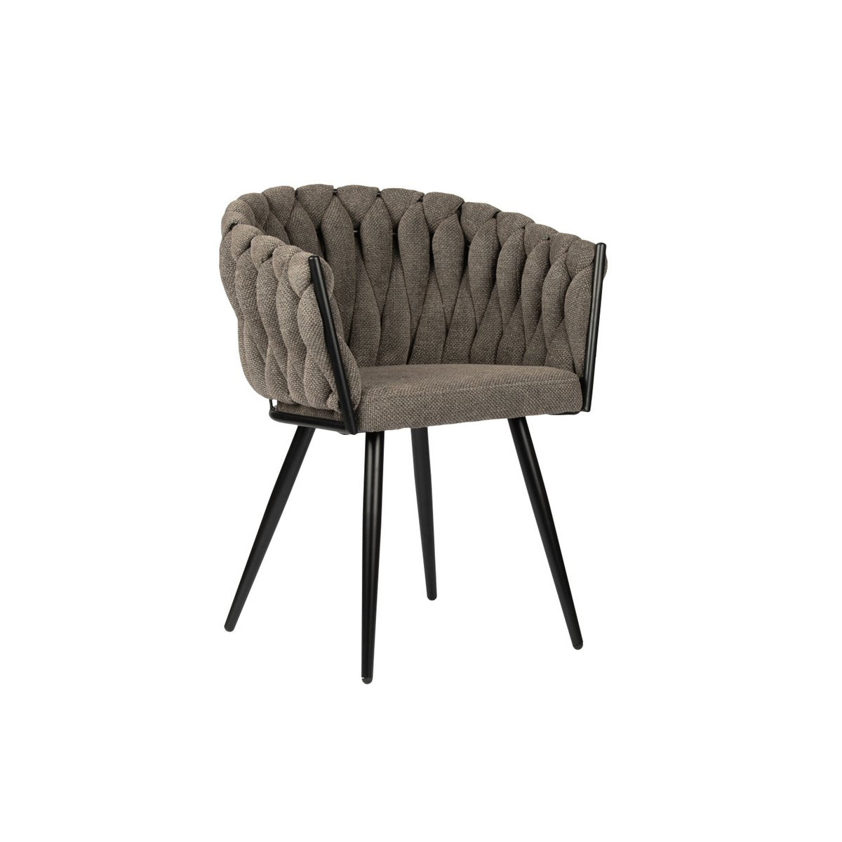 Chaise Wave taupe (Lot de 2)