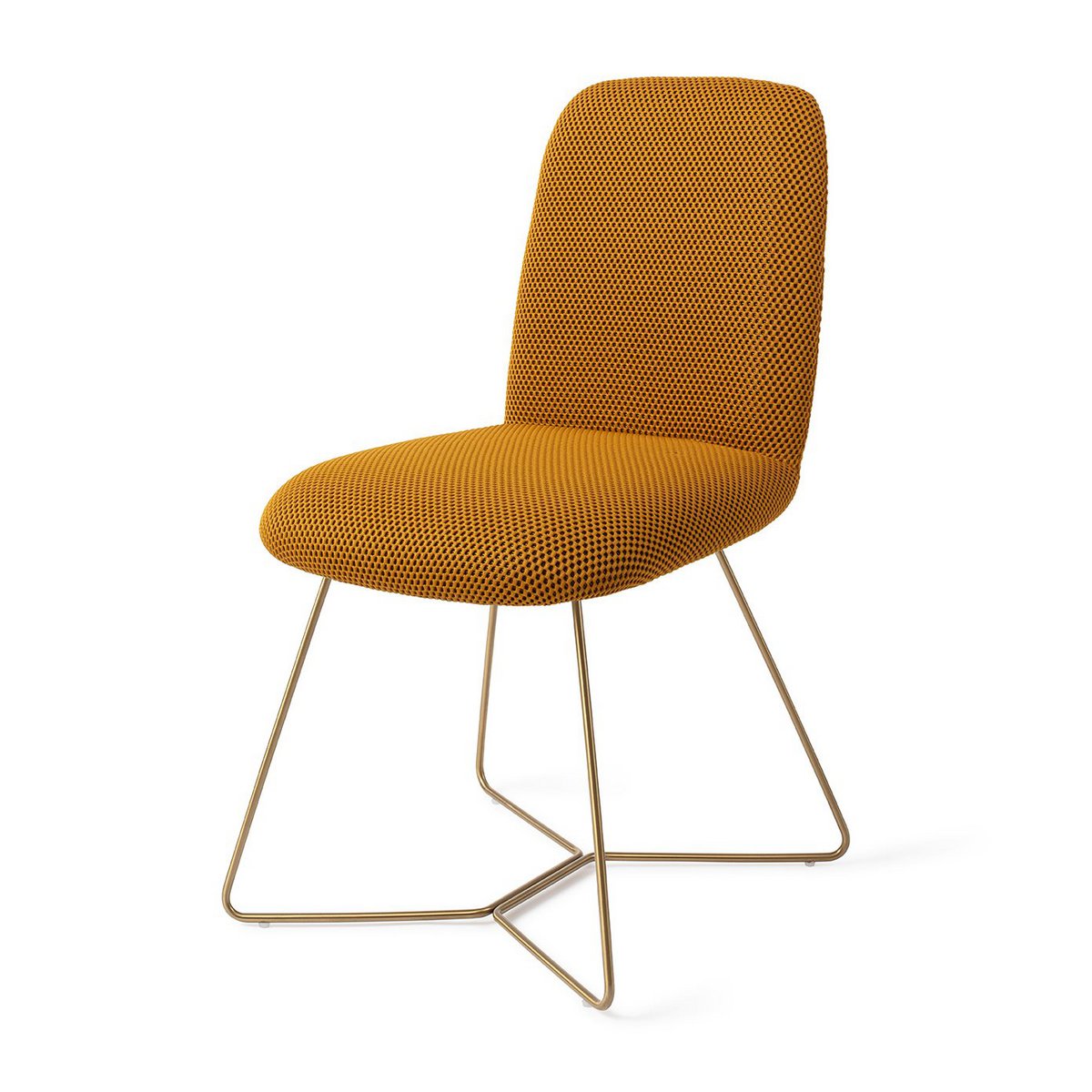 Jesper Home Taiwa Dining chair Beehive Gold