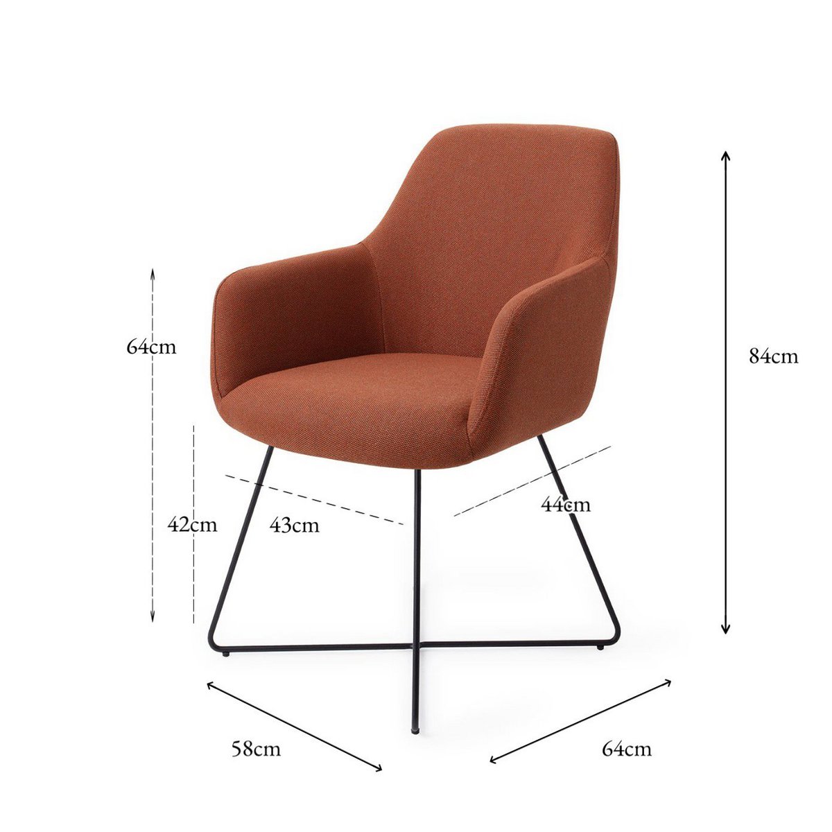 Jesper Home Hiroo Dining chair Cross Black