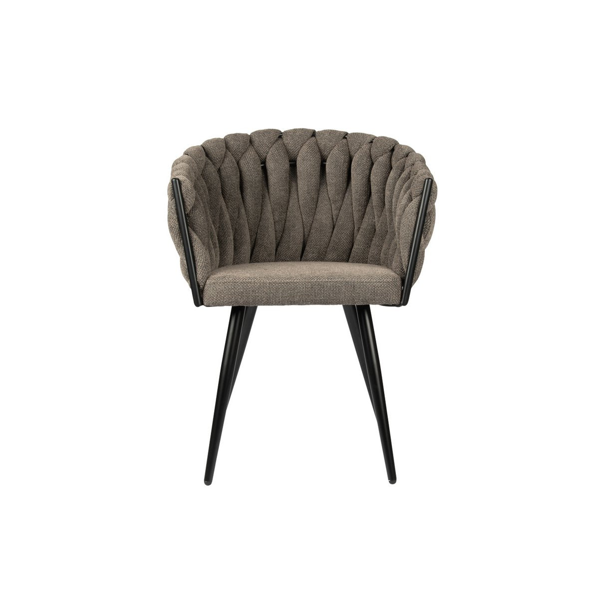 Chaise Wave taupe (Lot de 2)