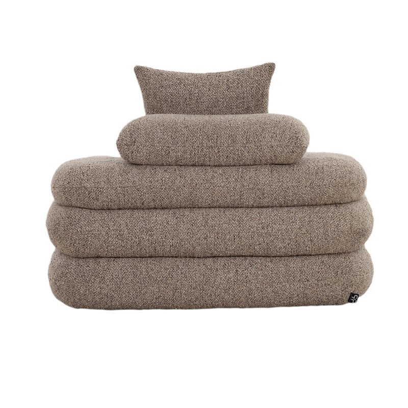 Fauteuil lounge Cairo Sable Boucle
