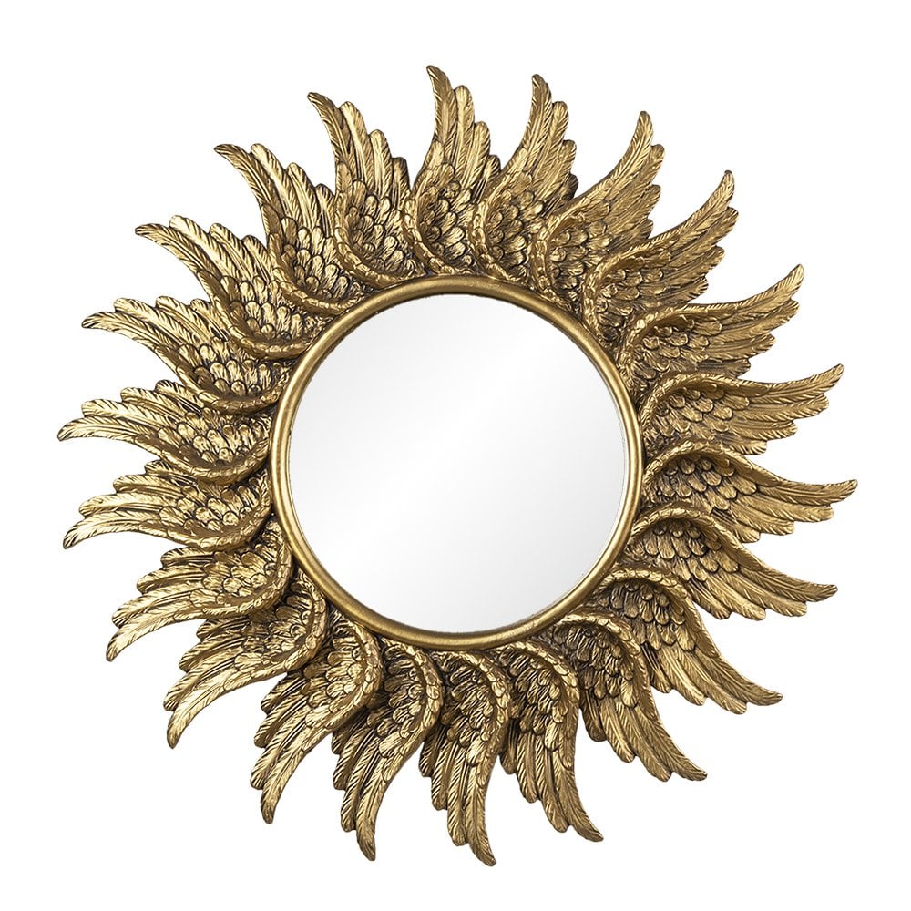 Miroir mural De couleur or 47x3cm