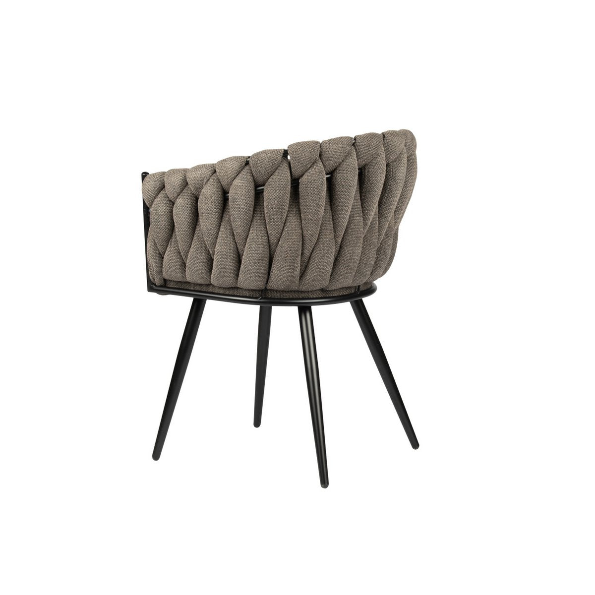 Chaise Wave taupe (Lot de 2)