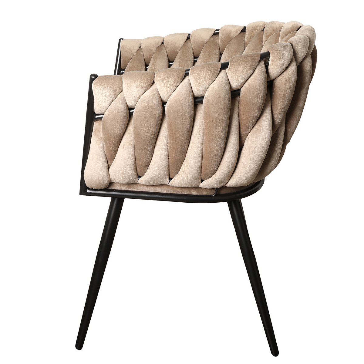 Chaise Wave blanc sable (Lot de 2)
