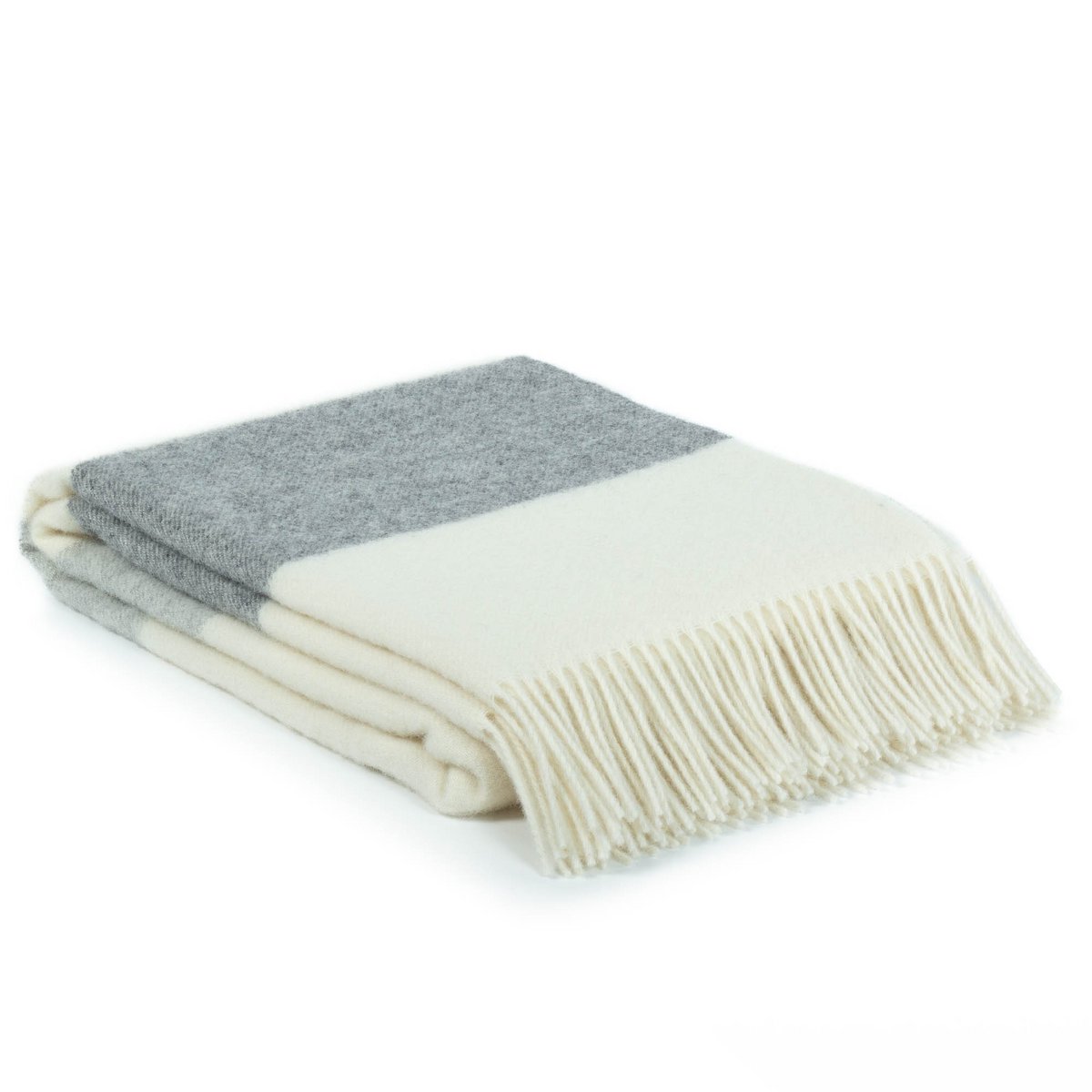Plaid Laine AGATHA gris