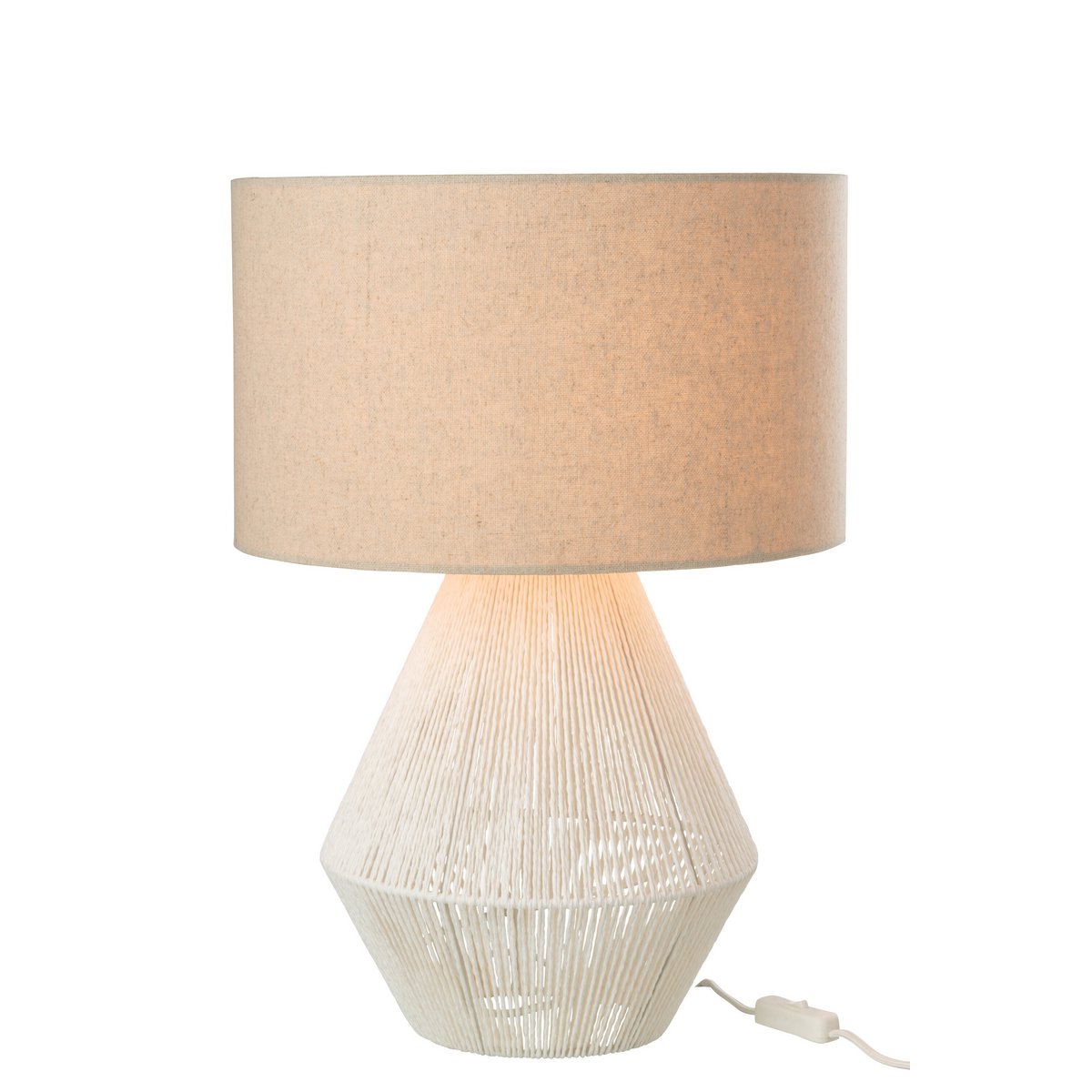 Lampe de table J-Line String - jute - blanc