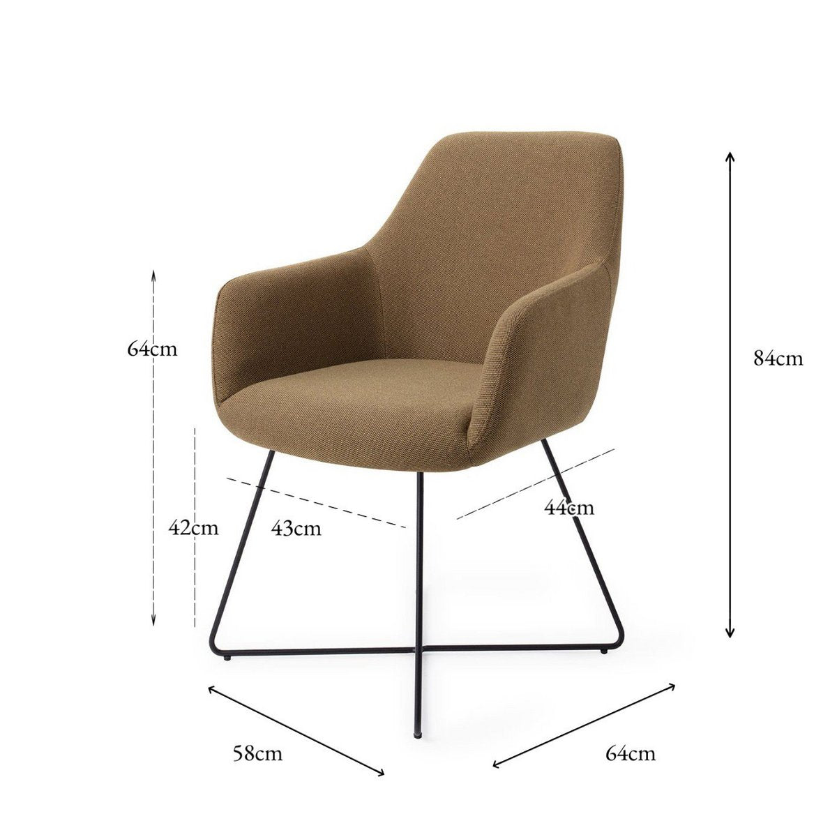 Jesper Home Hiroo Dining chair Cross Black