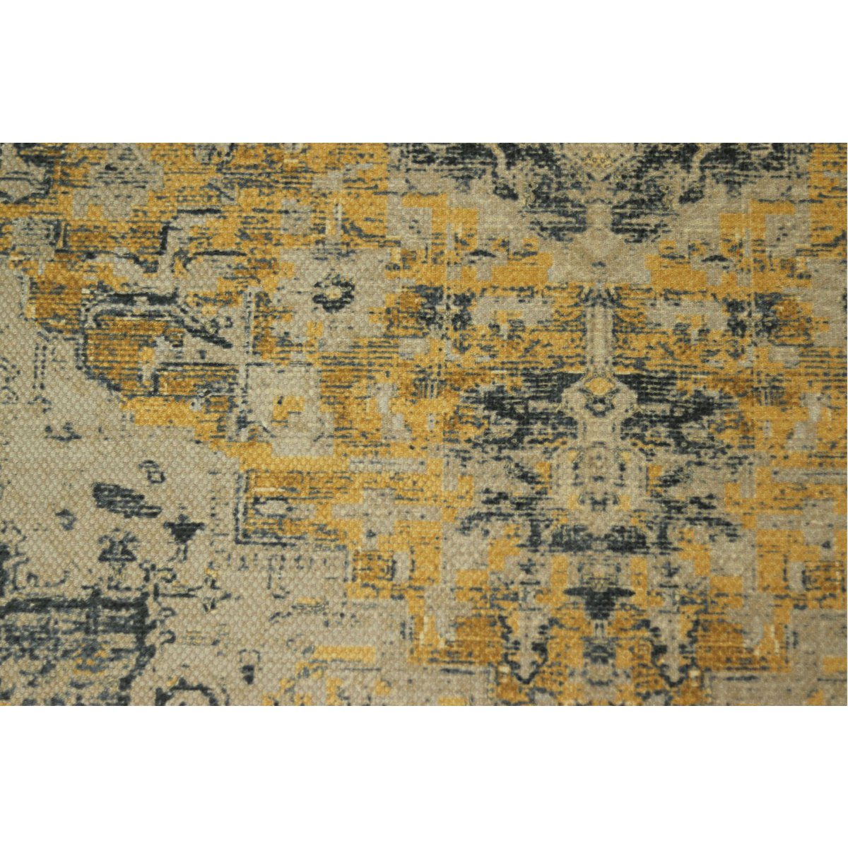 Tapis de plancher de collection HSM Vintage Classic -160x230-Yellow / Gray-Polyester