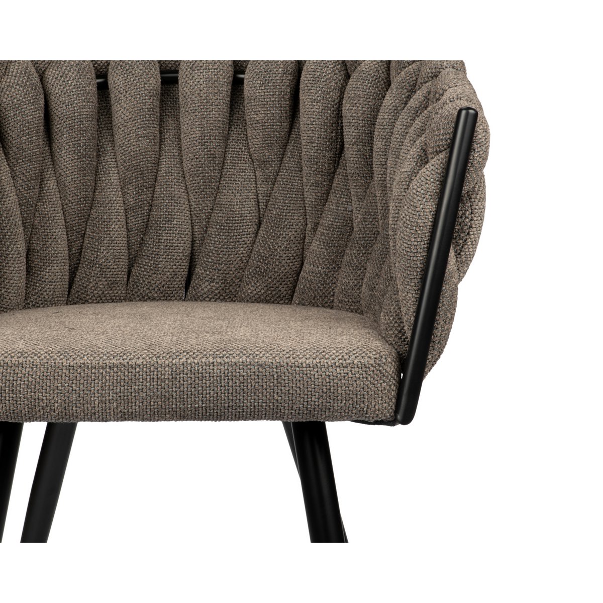 Chaise Wave taupe (Lot de 2)