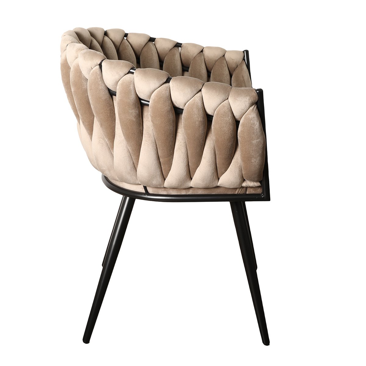Chaise Wave blanc sable (Lot de 2)