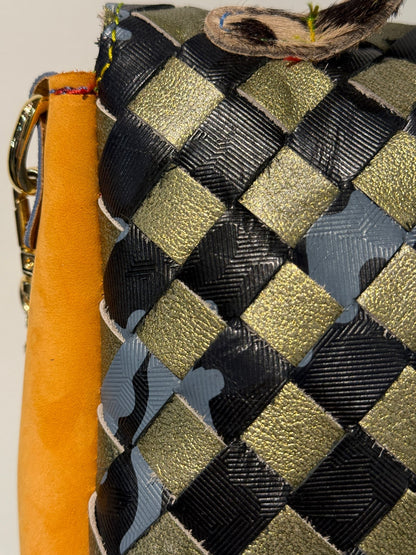 Sac en cuir et daim