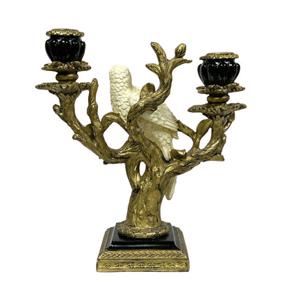 Chandelier "Perroquet Impérial" – Porte-bougies en résine