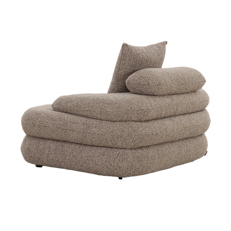 Fauteuil lounge Cairo Sable Boucle